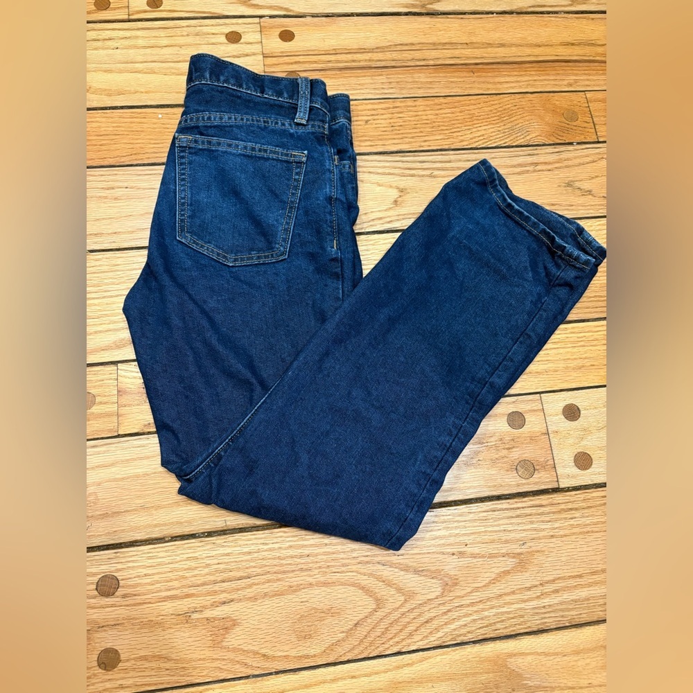 Old Navy Big Boys Dark Blue Straight Jeans size 14 like new